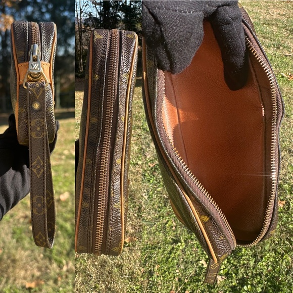 Louis Vuitton Marly Dragonne Wristlet PM w/ COA monogram canvas & leather 881TH - Picture 8 of 8